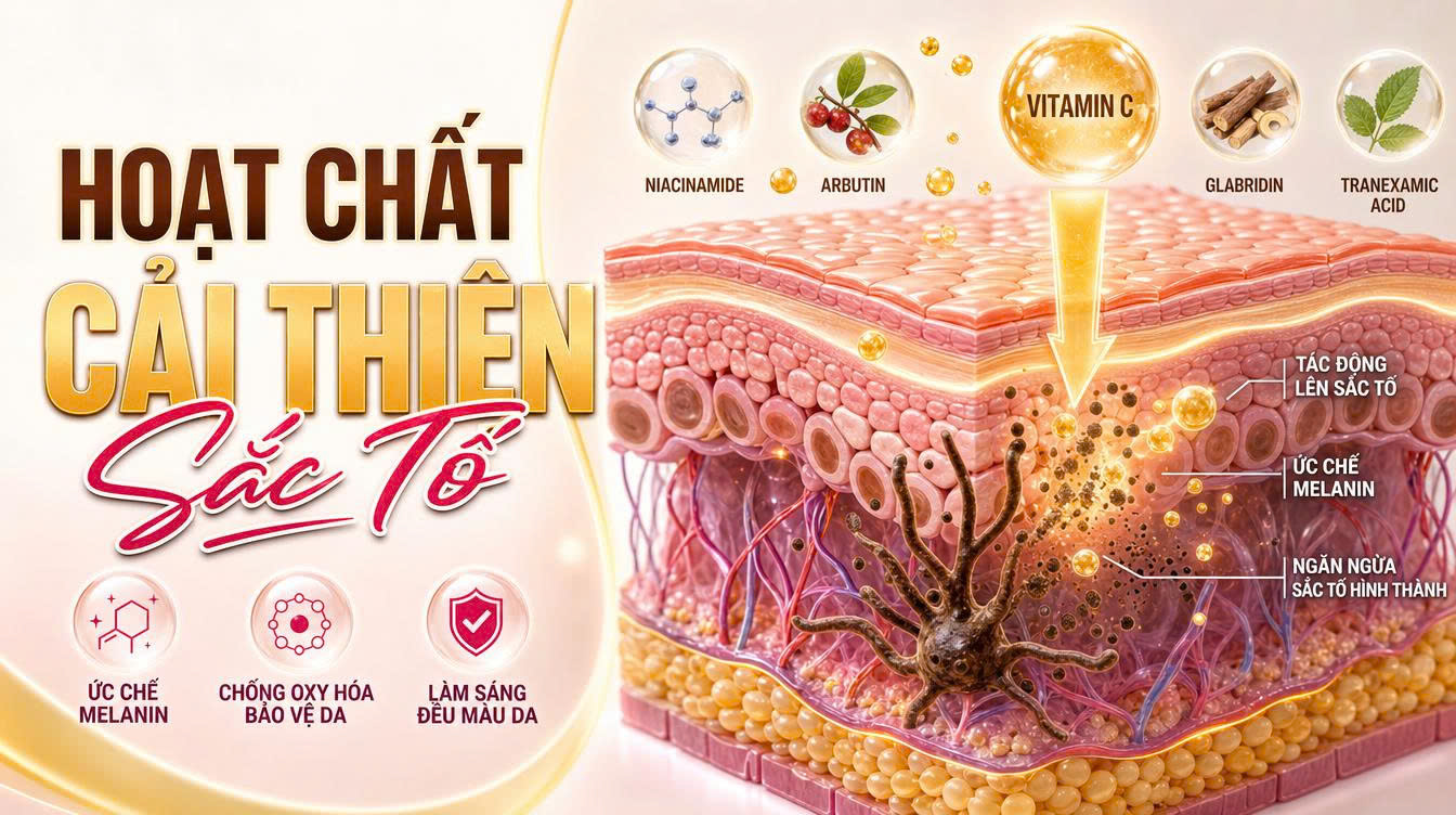 Ảnh kiến thức chăm sóc da và cải thiện sắc tố